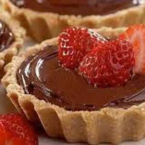 Tortinha de Chocolate e Morango